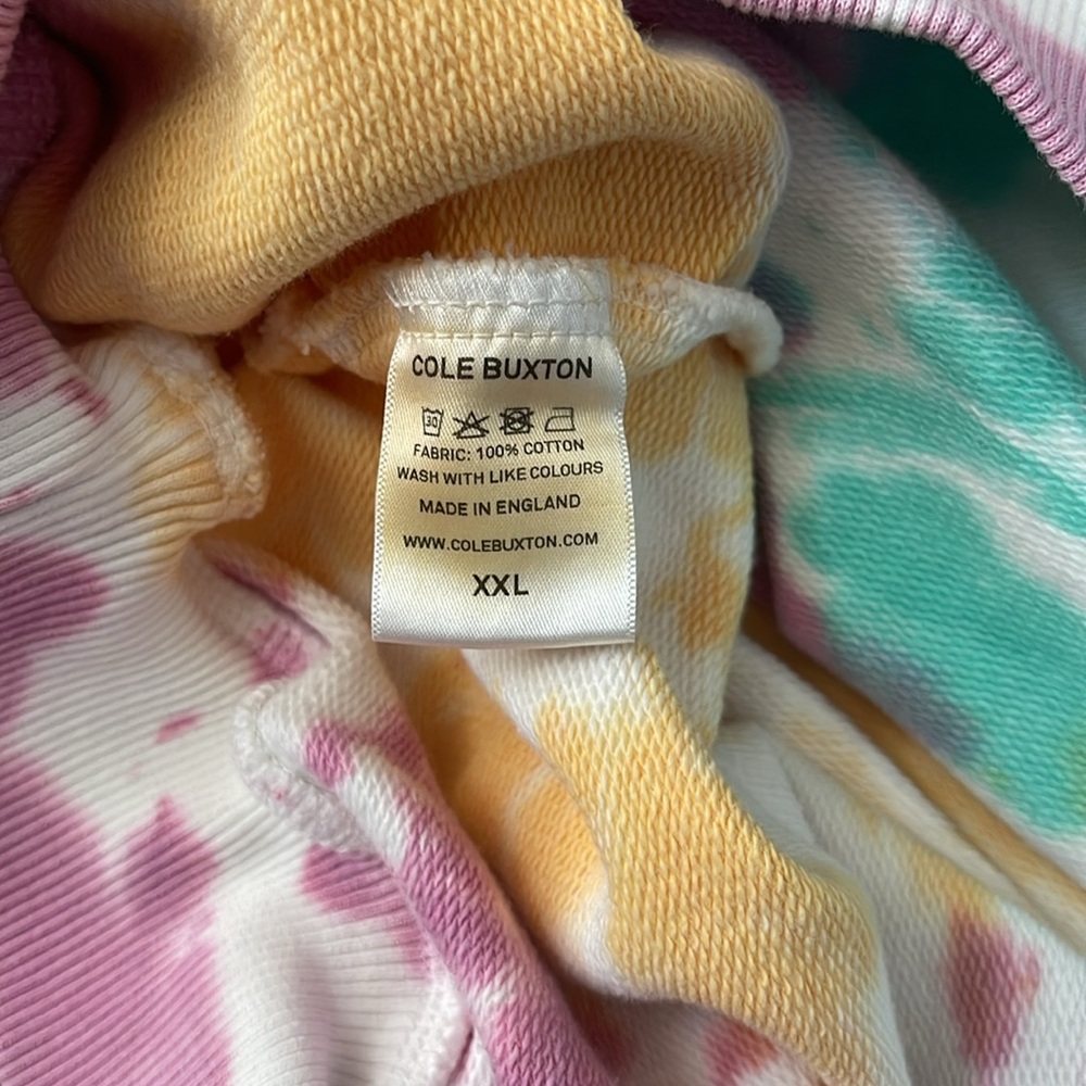 Cole Buxton Men's Tie Dye Crew Sweatshirt - XXL - Picture 8 of 8